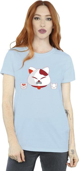 Actual product image Disney Womens/Ladies Big Hero 6 Baymax Kitten Heads Cotton Boyfriend T-Shirt (XXL)