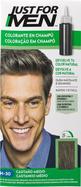 Produktbild Just For Men Mittelbraunes Shampoo Farbe 30ml (30 ml, Flüssiges Shampoo)