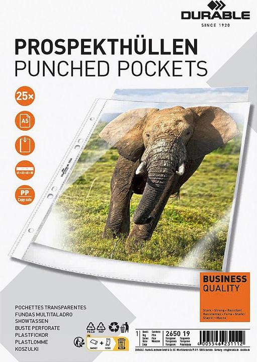 Produktbild Durable Prospekthülle (A5, 25 x)