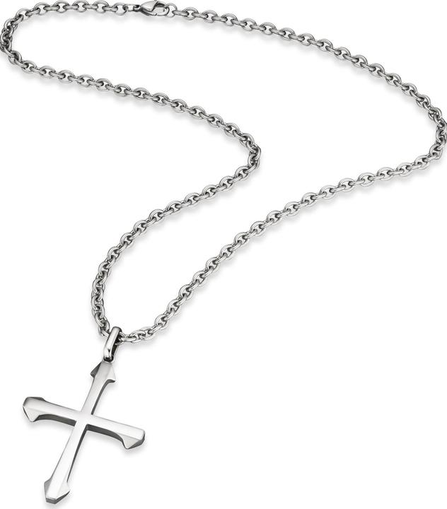 Actual product image Save Brave SBN-ISAAC Men's Necklace 50cm, adjustable (Stainless steel, 50 cm)