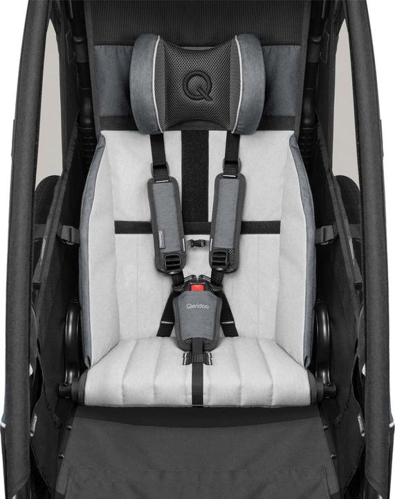 Actual product image Qeridoo Sportrex 1 Limited Edition Jeans Blue children's bike trailer