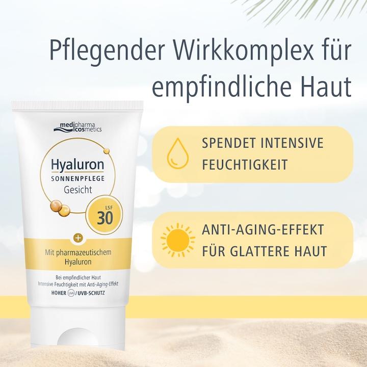 Actual product image Dr. Theiss Hyaluron Sun Care Face SPF 30, 50 ml CRE (Sun cream face, SPF 30, 50 ml)