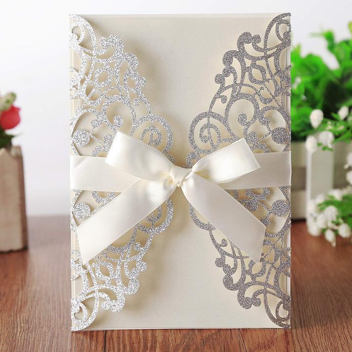 Produktbild Hosmsua 20 Stk. Hochzeit Einladungskarten - blanko (20 Stk.)