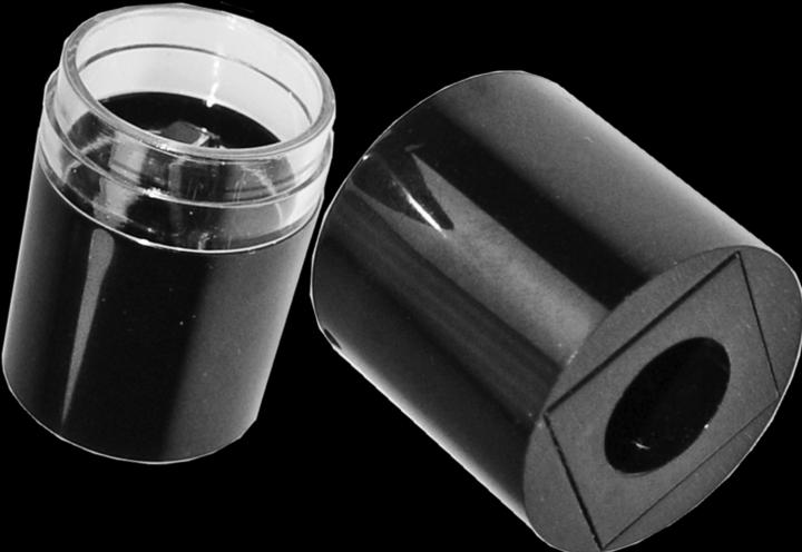 Immagine prodotto Temperamatite cosmetico doppio, nero/chiaro Ø 2,8 cm altezza 6 cm