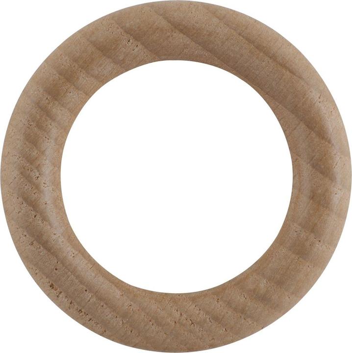 Produktbild Leha Vorhangring Holz Eiche hell lackiert