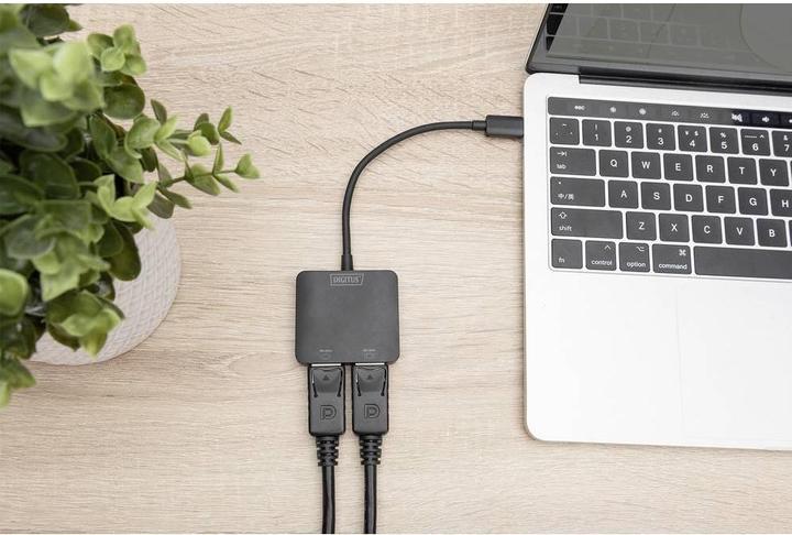 Image du produit Digitus 2-Port-Video-Hub USB-C->2x Displayport (USB-C, 5.51 cm)