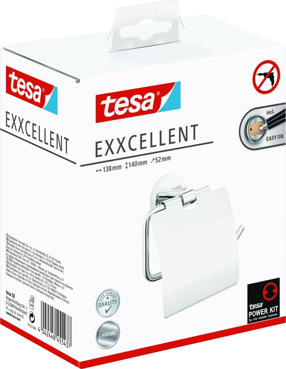 Image du produit tesa Support de rouleau de papier toilette EXXCELLENT avec solution adhésive sans perçage