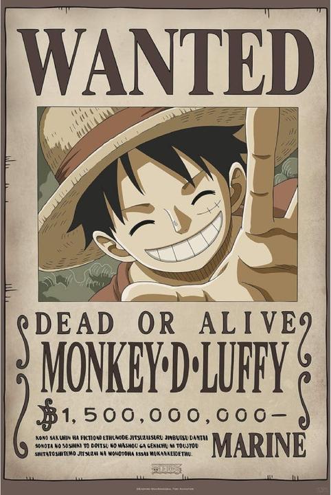Image du produit ABYstyle ONE PIECE - Poster "Wanted Luffy New 2" 91.5x61 (91,5 x 61 cm)