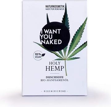 Produktbild I want you naked HOLY HEMP Duschseife mit Bio Hanfsamenöl