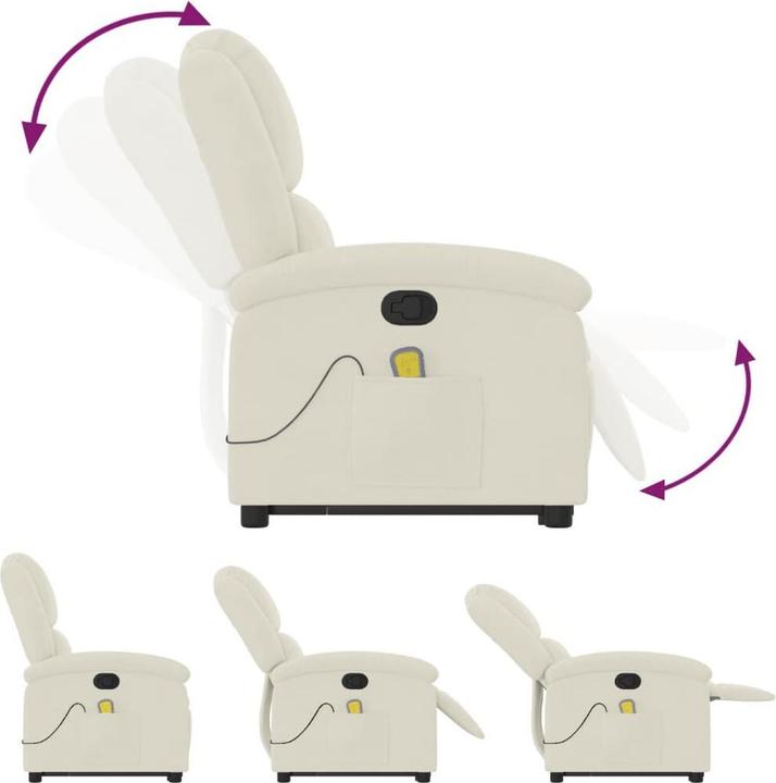Produktbild VidaXL Massagesessel mit Aufstehhilfe Samt