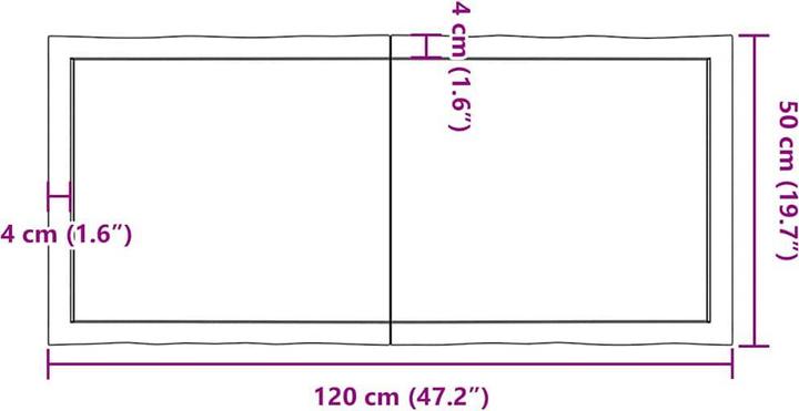 Image du produit VidaXL Nili (120 x 50 x 6 cm)