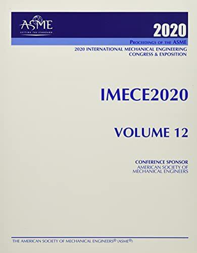 Actual product image Proceedings of the ASME 2020 International Mechanical Engineering Congress and Exposition (IMEC (English, ASME, 2021)