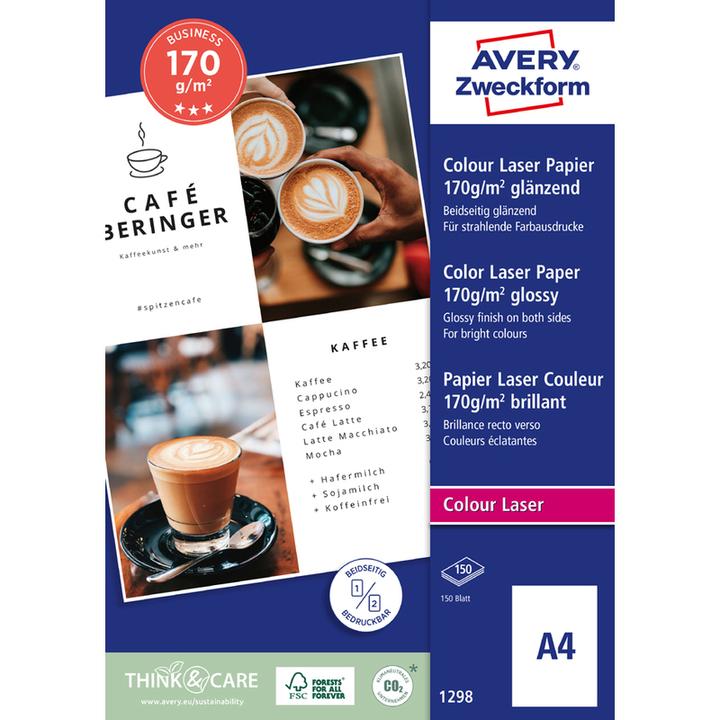 Image du produit Avery Papier laser couleur supérieur (170 g/m², A4, 200 x)