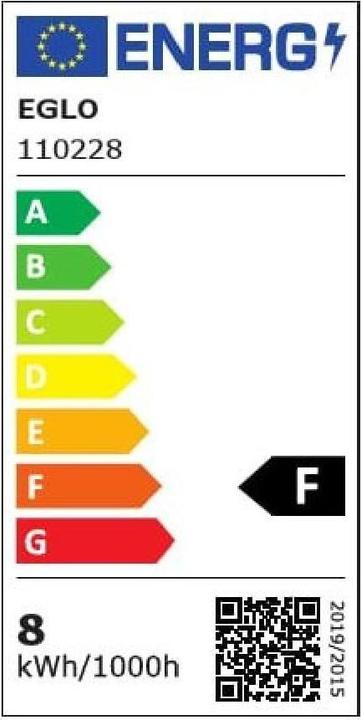 Energy Label EGLO LED light source R7S (R7s, 8 W, 806 lm, 1 x, F)