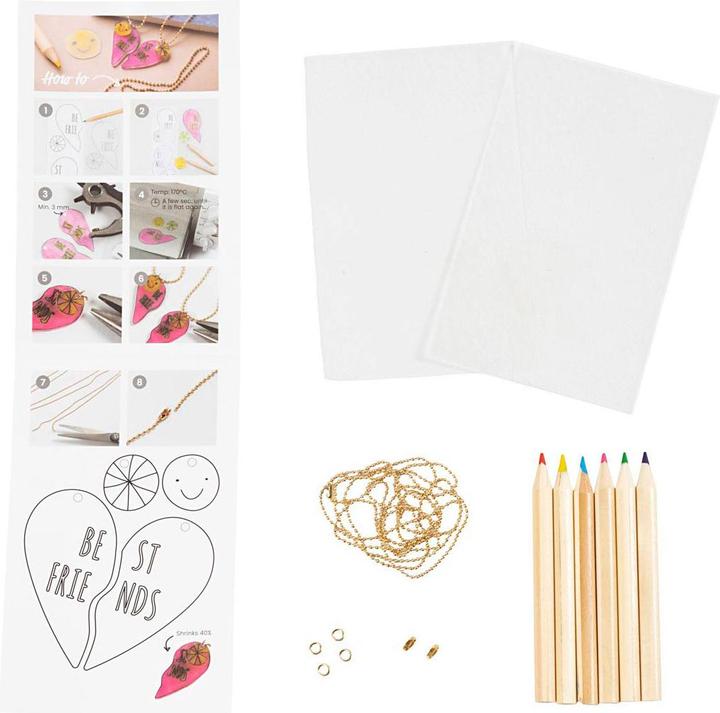 Produktbild Creativ Company Schmuck Bastelset Halsketten mit Schrumpffolie