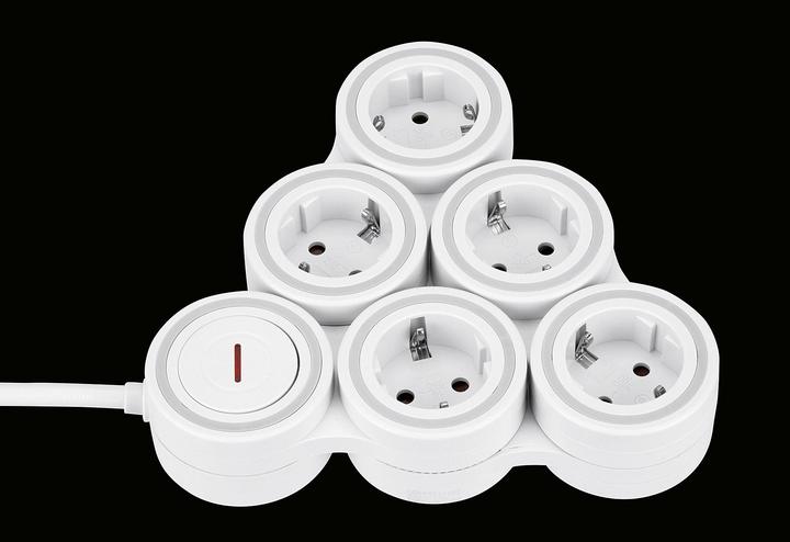 Actual product image REV Power strip Supraflex (5 x, CEE 7/3, 1.40 m)