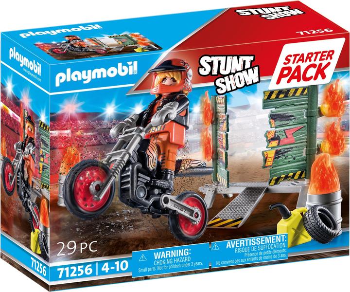 Immagine prodotto Playmobil Moto con muro di fuoco (71256, Playmobil Stunt Show)