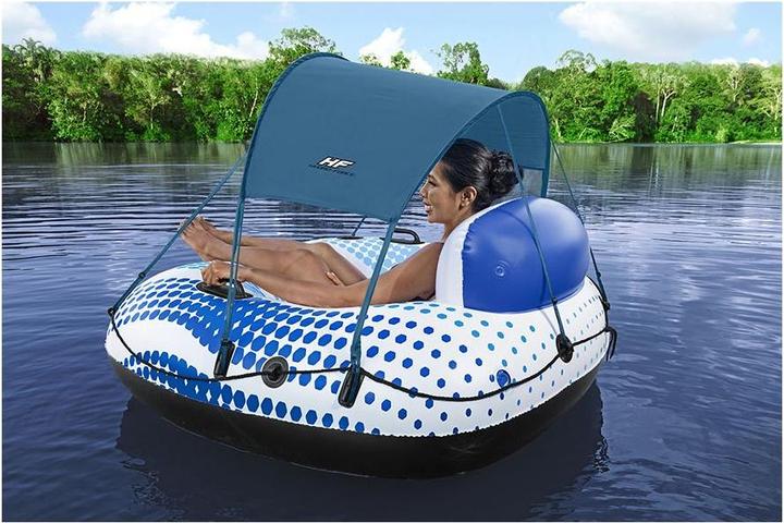 Actual product image Hydro-Force Rapig Rider swim ring with sun canopy