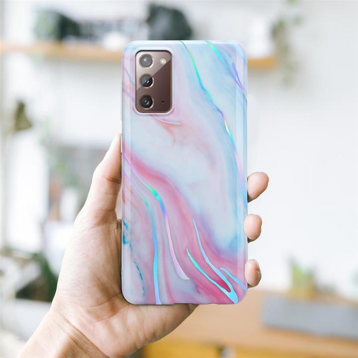 Actual product image Cadorabo IMD TPU Colorful Marble Cover (Samsung Galaxy Note 20)