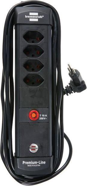 Actual product image Brennenstuhl Premium-Line Power Strip (4 x, Type 13, 5 m)