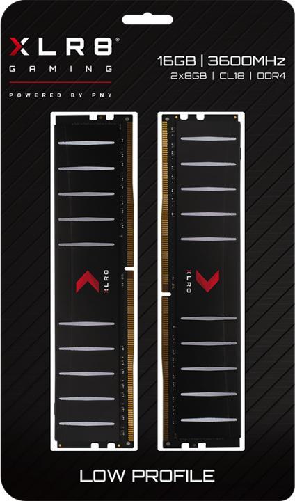 Immagine prodotto PNY RAM DDR4 XLR8 a basso profilo 3600 MHz 2x 8 GB (2 x 8GB, 3600 MHz, DDR4-RAM, DIMM)
