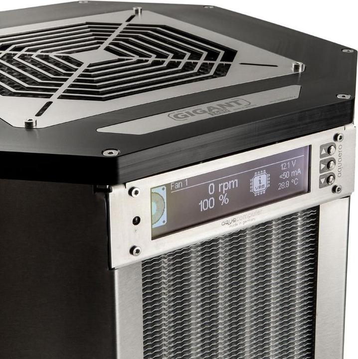 Image du produit Aqua Computer airplex Gigant 1680 incl. aquaero 6 Pro - aluminium (140 mm)