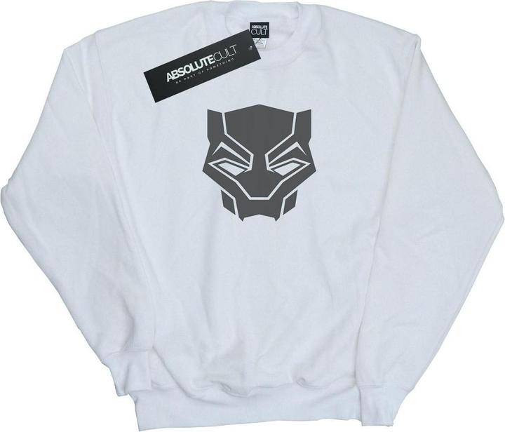 Black Panther Schwarz auf Schwarz Baumwolle Sweatshirt