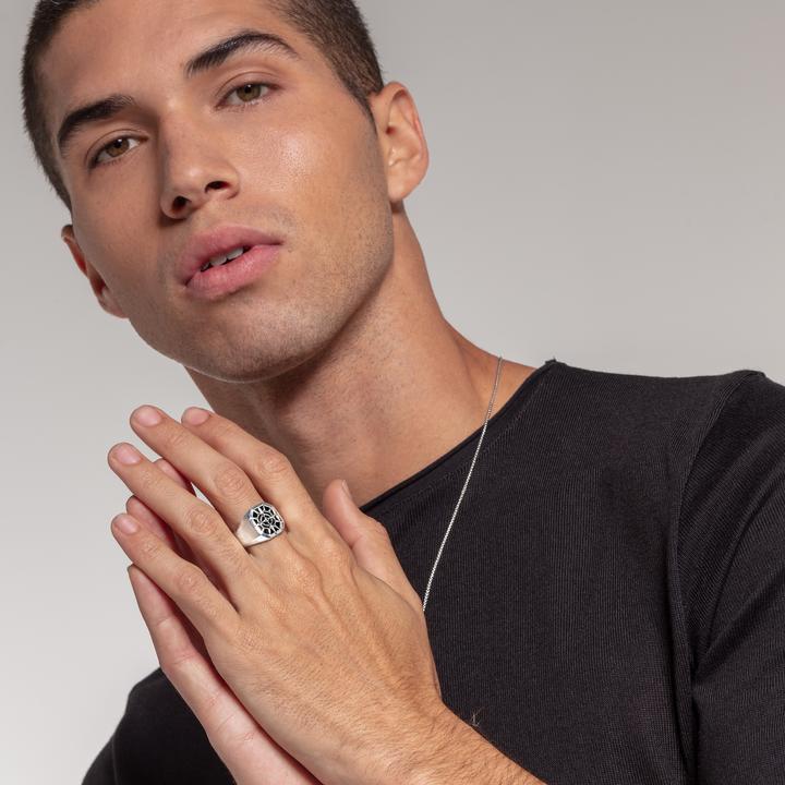 Image du produit Thomas Sabo Bague boussole noire (54, Argent 925)