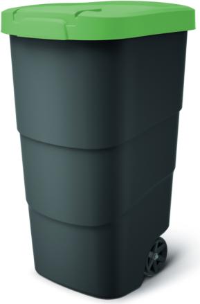 Prosperplast Keden WHEELER 110 L Abfallbehälter – Grün (110 l)