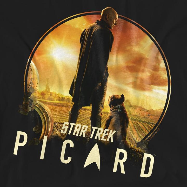 Actual product image Star Trek: Picard Unisex Adult A Man and His Dog T-Shirt (L)