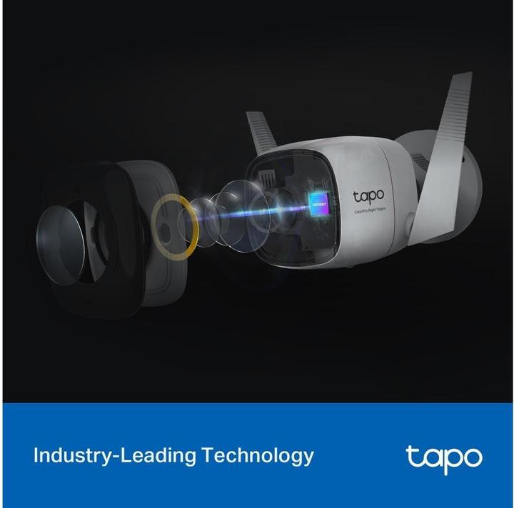 Actual product image TP-Link Tapo C325WB 4MP QHD Outdoor Camera ColourPro MicroSD (2688 x 1520 pixels)