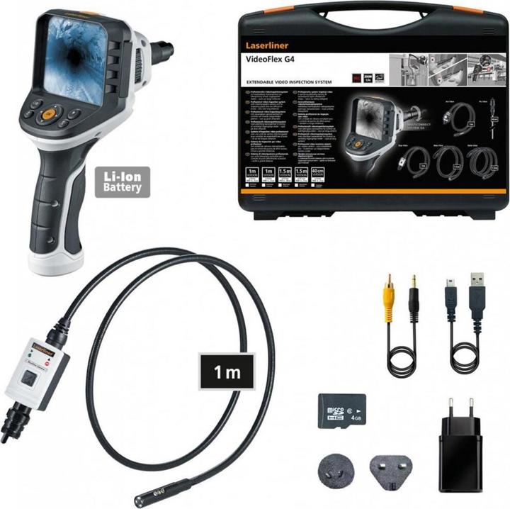 Laserliner Endoscope Professional video inspection system with changeable views