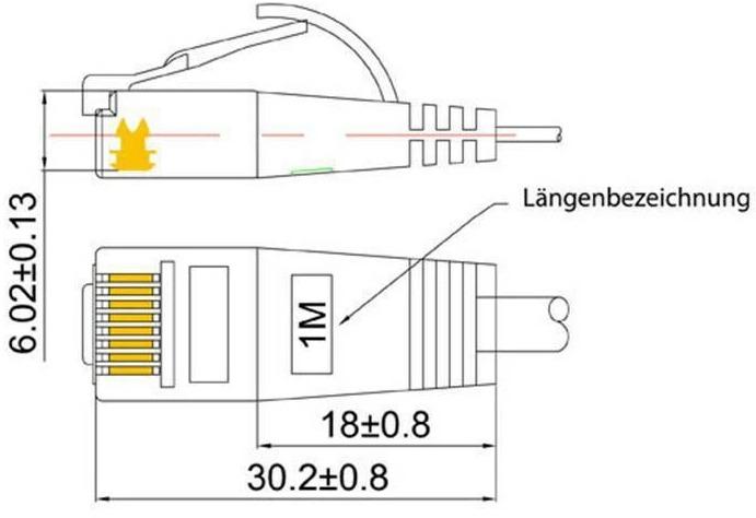 Actual product image Wirewin Network cable (UTP, CAT6, 7.50 m)