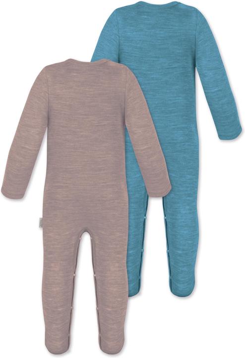 Actual product image Normani 2-pack MERINO baby merino romper "Levin" - 9413 (62)