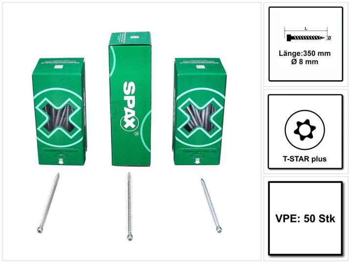 Actual product image Spax Cylinder head screws (50 Screws per piece)