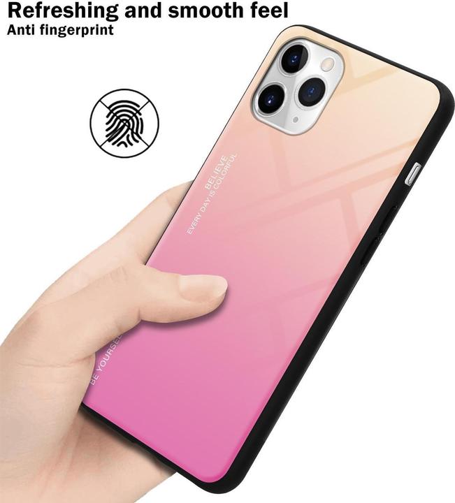 Produktbild Cadorabo TPU 2 Farben Glas Cover (Apple iPhone 11 Pro)