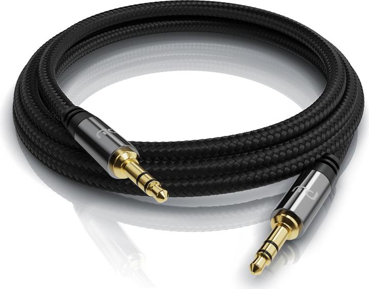 Produktbild Primewire 3,5 mm AUX Klinkenkabel, Audiokabel mit Nylonmantel, 3,5mm Klinke auf Klinke Audio Kabel (2 m, 3.5mm Klinke (AUX))