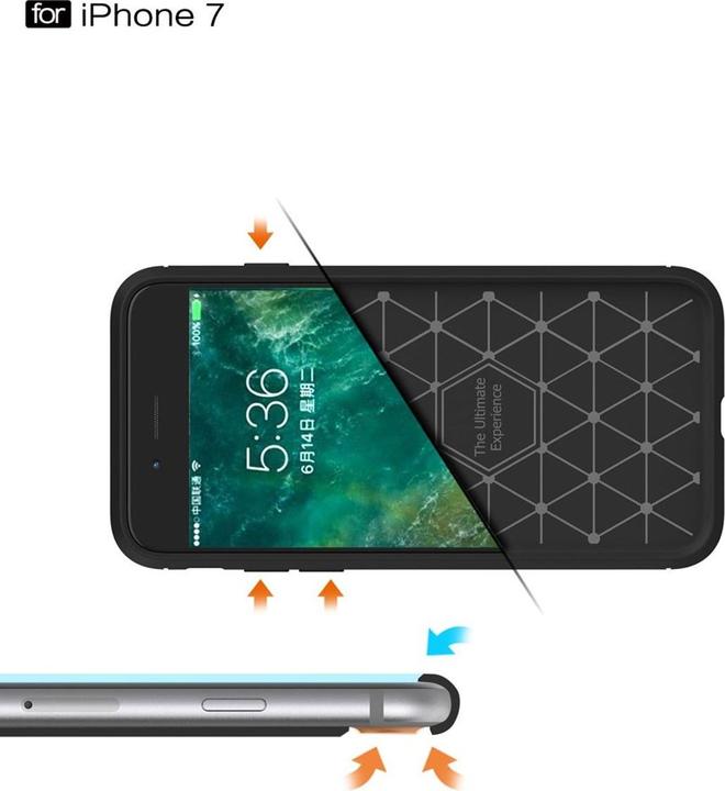 Actual product image König Design Apple iPhone 7 Case Mobile Cover Protective Case Bumper Case Blue (Apple iPhone 7)