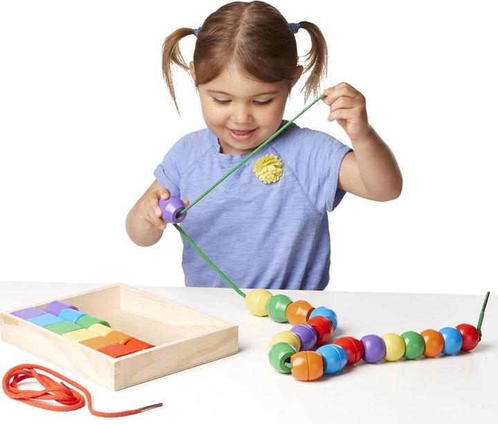 Image du produit Melissa & Doug Premières perles de bois à enfiler