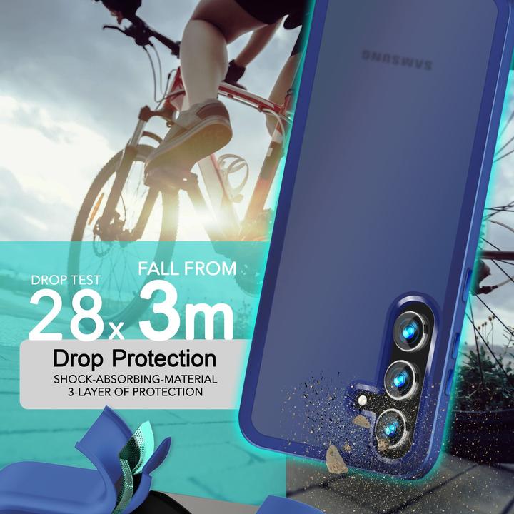 Produktbild Nalia Semi-Transparente Hybrid Hülle mit Schutzrahmen (Samsung Galaxy S24+)