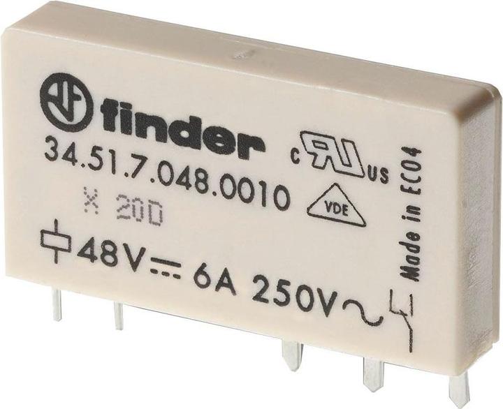 Actual product image Finder 34.51.7.012.0000 Print relay 12 V/DC 6 A 1 change-over contact 20 pcs.