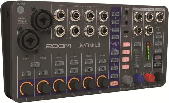 Actual product image Zoom LiveTrak L-6 (Studio- and Livemixer)