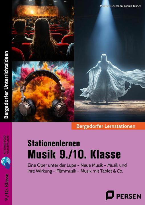 Produktbild Stationenlernen Musik 9./10. Klasse (Deutsch, Melanie Neumann, Ursula Tilsner, 2024)