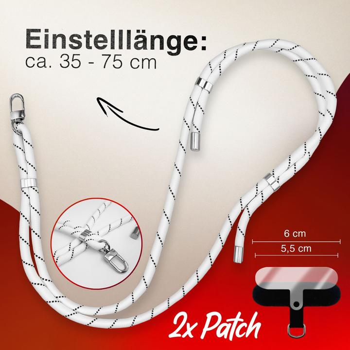 Actual product image Nalia HoldMe Lanyard Handykette – Universal Trageband für Smartphones - Verstellbar, Soft & Elastisch