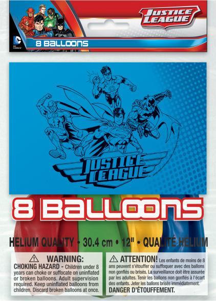 Produktbild Unique Justice League Luftballons Superhelden Party (8 x)