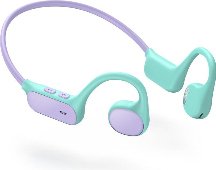 Actual product image Iclever Air Conduction Headphones BT C012589N2 74/85 dB, purple/green