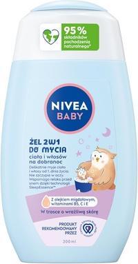 Actual product image NIVEA Baby Good Night Gel 2in1 for washing body and hair 200ml