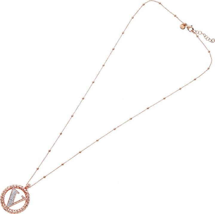 Produktbild Ottaviani Rose gold bronze necklace with silver glitter