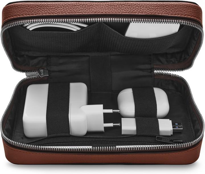 Produktbild Woolnut Leather Tech Organizer -tarvikelaukku, konjakki (Tasche)