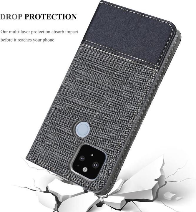 Actual product image Cadorabo Book Jeans Optics Cover (Google Pixel 5 XL)